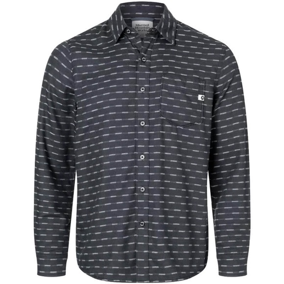 Marmot Button Up Patterned Grey Shirt - Picture 1 of 7